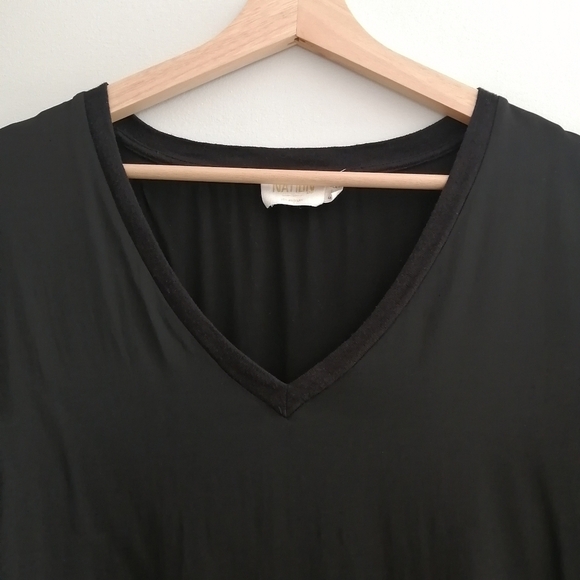 Nation LTD Satin Viscose V-neck Tee Large *Flaw - Picture 3 of 16